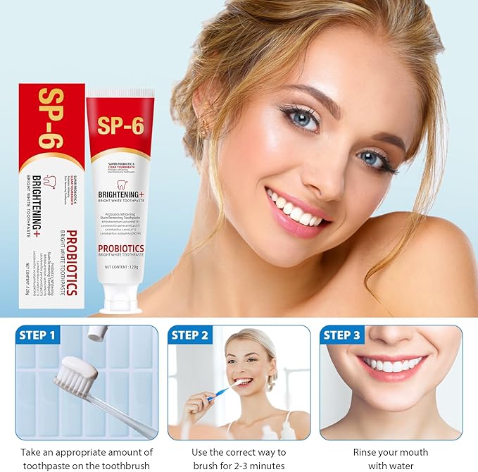 SP4 Oral Care Probiotic Whitening Toothpaste 120g