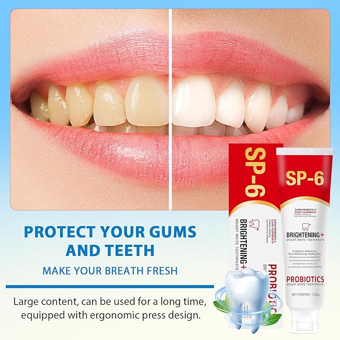 SP4 Oral Care Probiotic Whitening Toothpaste 120g